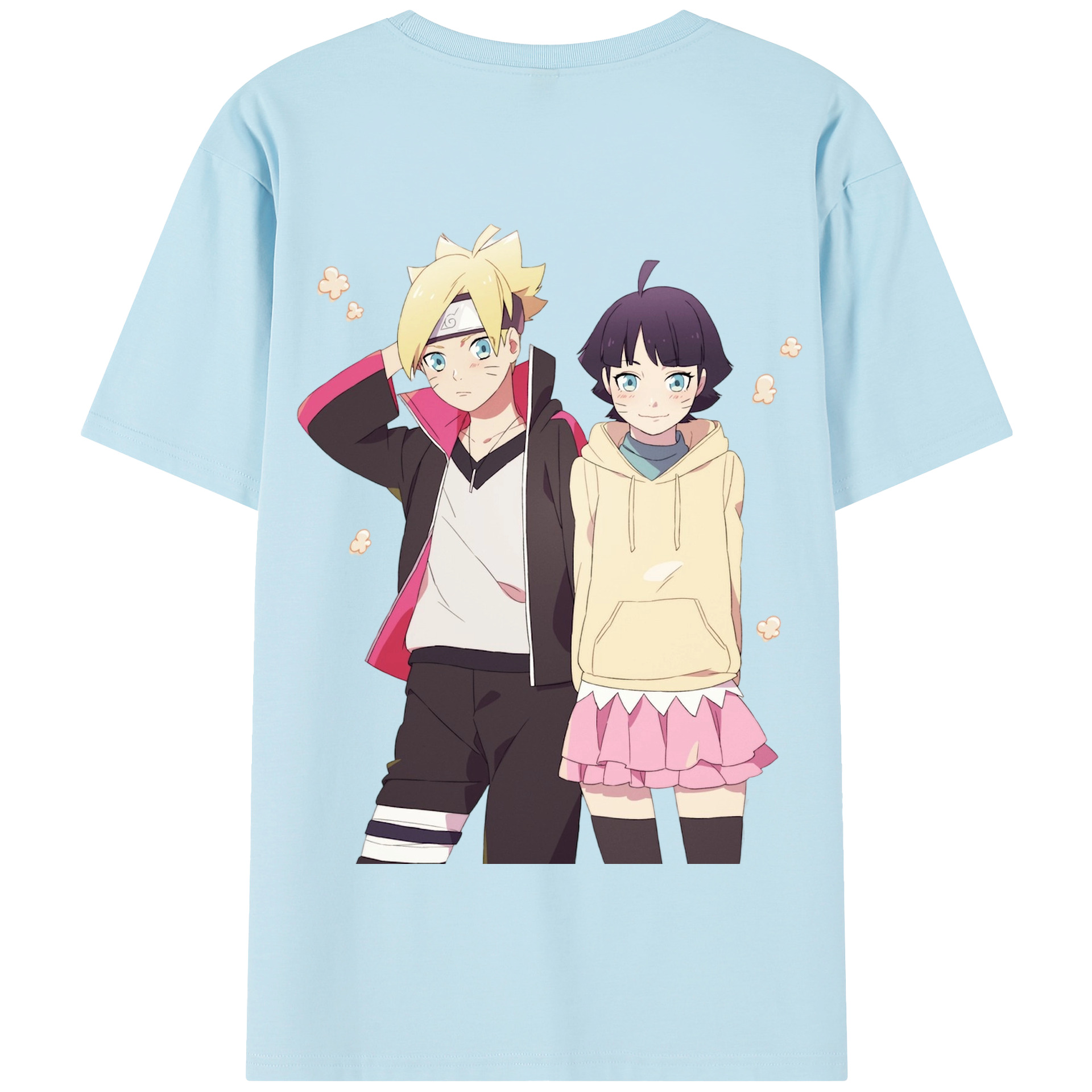 （画像用） NARUTO -ナルト- うずまき ボルト Uzumaki Boruto 綿100％半袖Tシャツ（背面プリント）